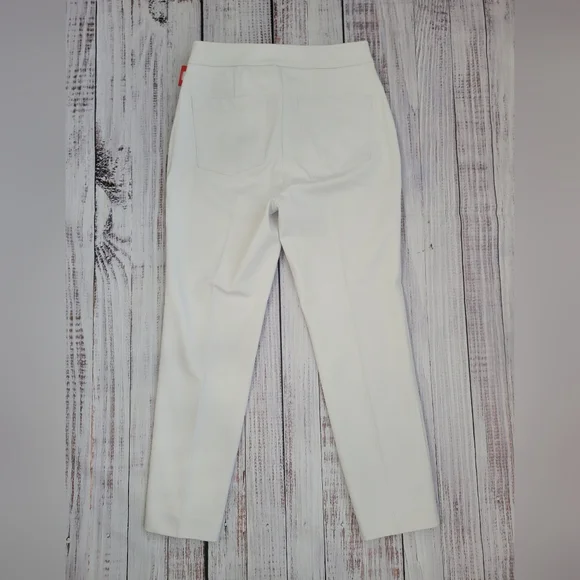 Spanx On the Go Ankle Slim Straight Pull On Pants White Medium NEW NWT - Picture 7 of 10